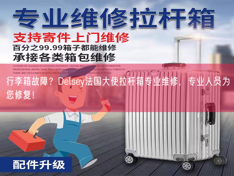 行李箱故障？Delsey法国大使拉杆箱专业维修，专业人员为您修复！